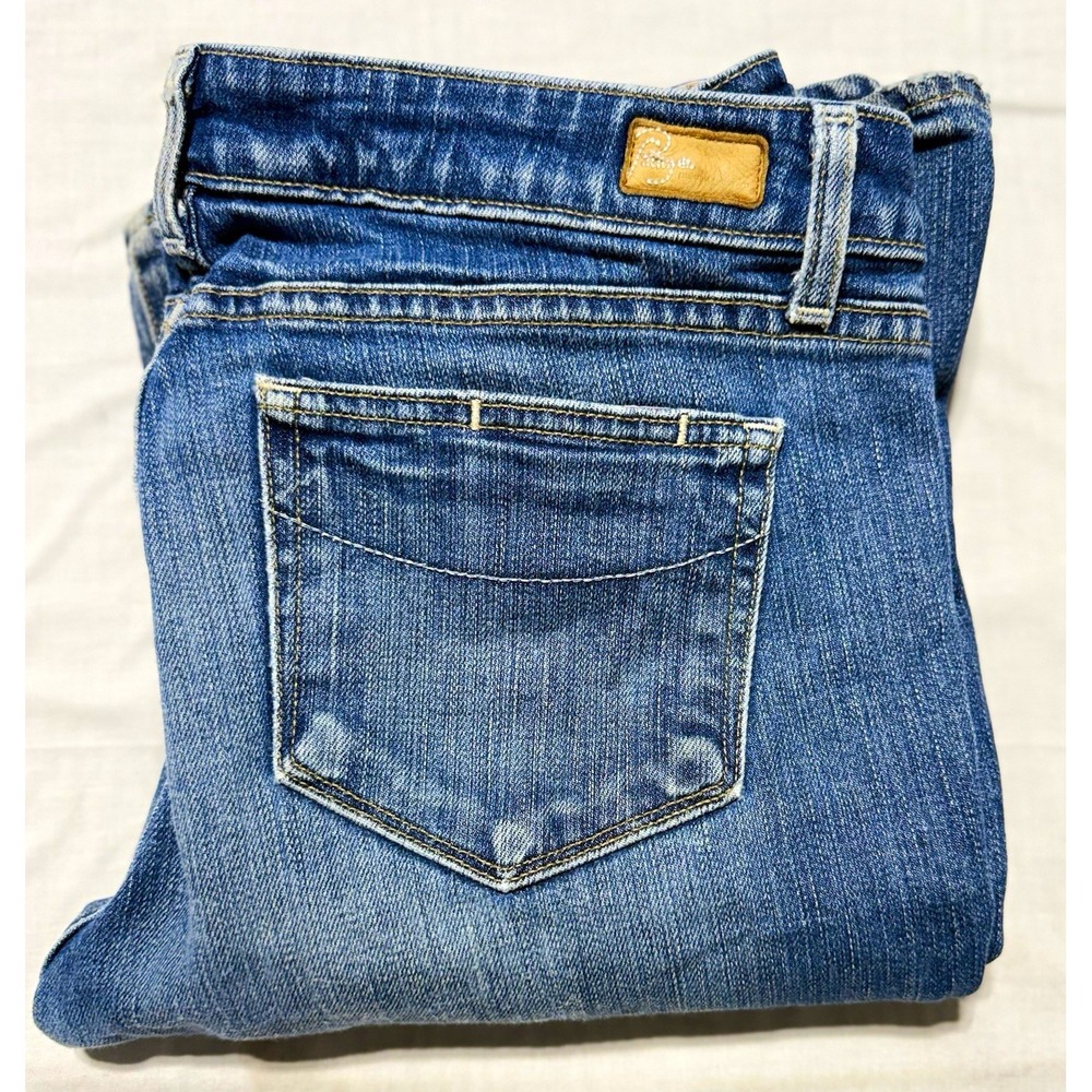 Paige Bootcut Jeans Women's 31 Medium Wash Blue Denim 5-Pocket Pockets